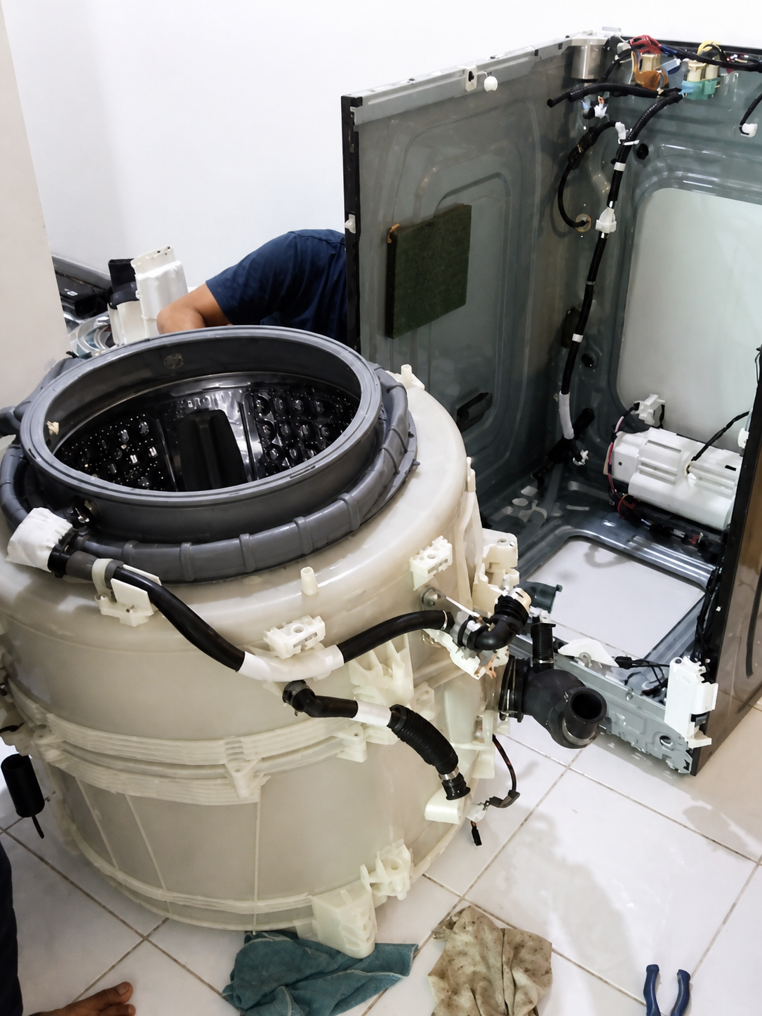 Cleaning Mesin Cuci Front Loading